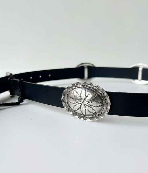 nowos/CONCHO BELT(BLACK)
