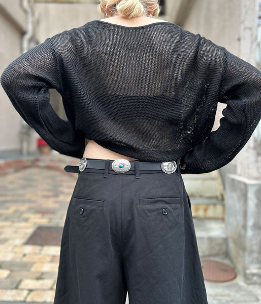 nowos/CONCHO BELT(BLACK)