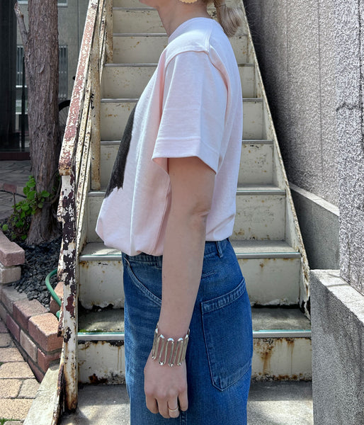 museum neu/Patti Smith T-shirt(PALE PINK)