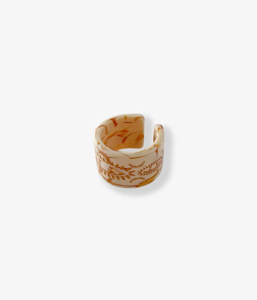 KEYHOLDER/PERSIAN RUG GEOMETRIC PATTERN RING