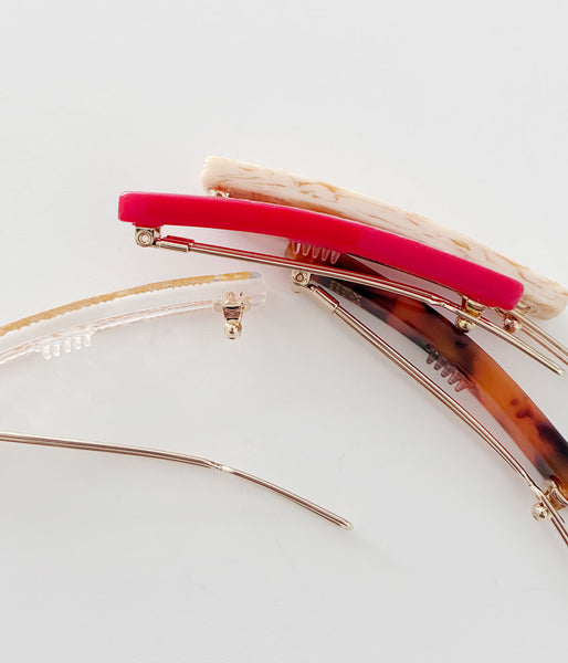 KEYHOLDER/PERSIAN RUG GEOMETRIC PATTERN HAIRPIN