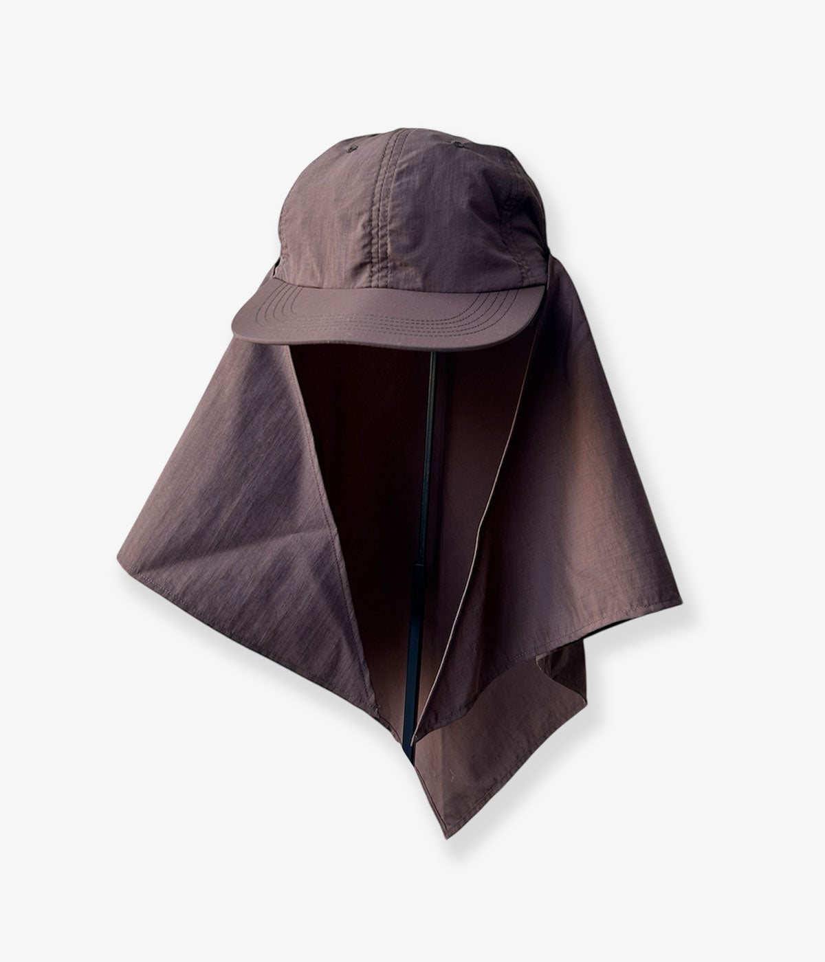 PHEENY/NYLON TAFFETA CAP WITH SCARF