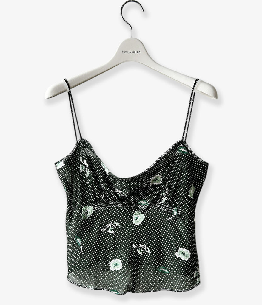 FUMIKA_UCHIDA/ALLOVER EMB.CAMISOLE(BOTTLE GREEN)