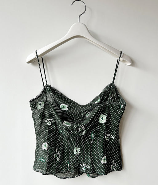 FUMIKA_UCHIDA/ALLOVER EMB.CAMISOLE(BOTTLE GREEN)