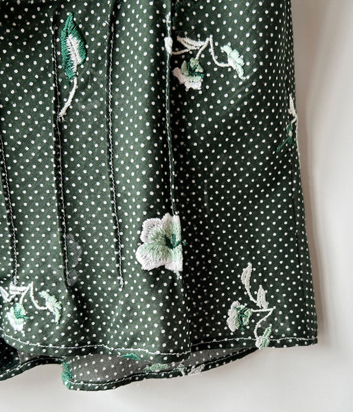 FUMIKA_UCHIDA/ALLOVER EMB.CAMISOLE(BOTTLE GREEN)