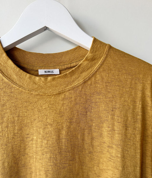 nowos/CREW NECK T-SHIRT(BEIGE)