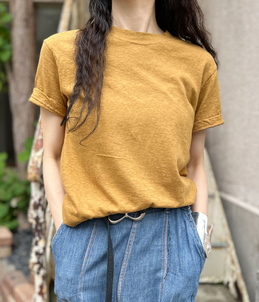nowos/CREW NECK T-SHIRT(BEIGE)