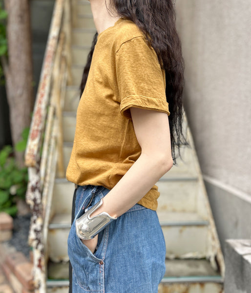 nowos/CREW NECK T-SHIRT(BEIGE)