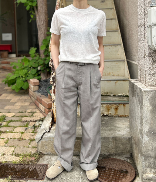 nowos/CREW NECK T-SHIRT(WHITE)