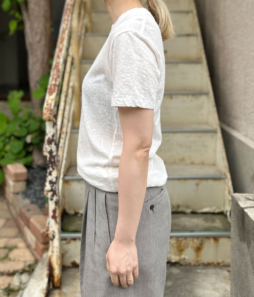nowos/CREW NECK T-SHIRT(WHITE)