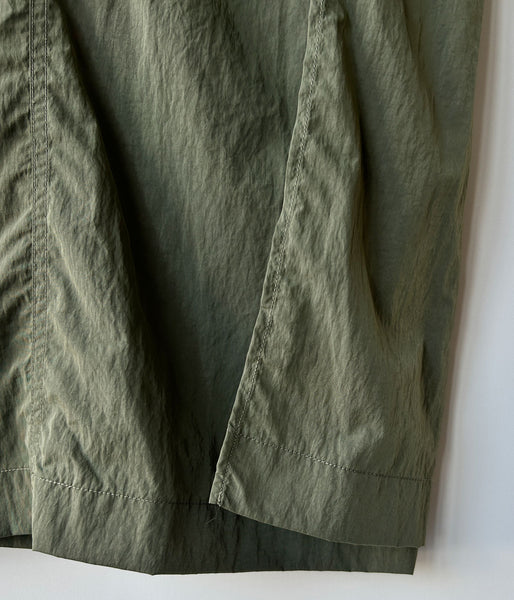 nowos/NYLON RAP SKIRT(KHAKI)