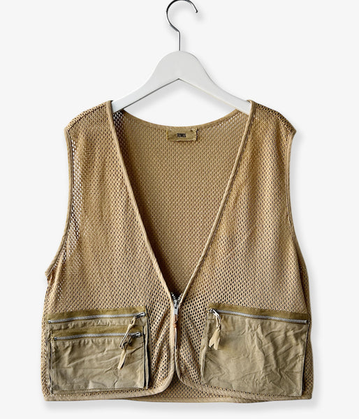 nowos/MESH VEST(BEIGE)