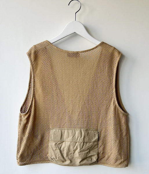 nowos/MESH VEST(BEIGE)