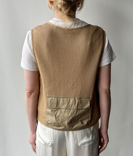 nowos/MESH VEST(BEIGE)