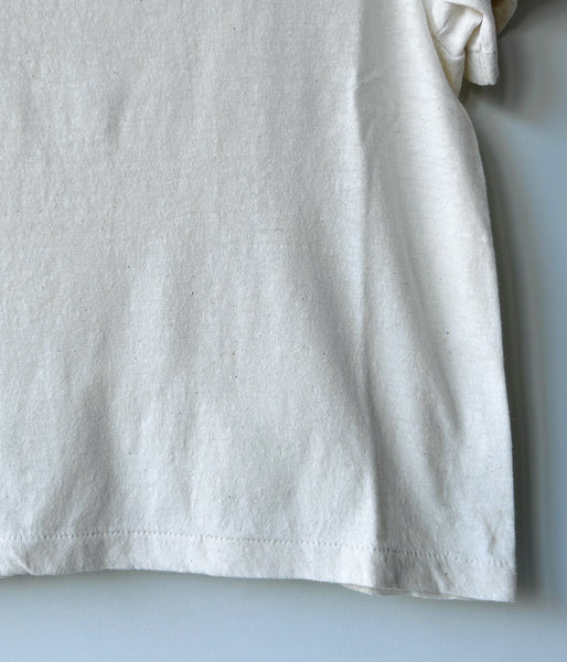 FUMIKA_UCHIDA/TRAPEZOID NECK T-SHIRT(IVORY)