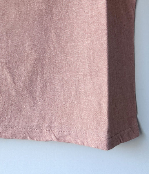FUMIKA_UCHIDA/TRAPEZOID NECK T-SHIRT(CORAL)
