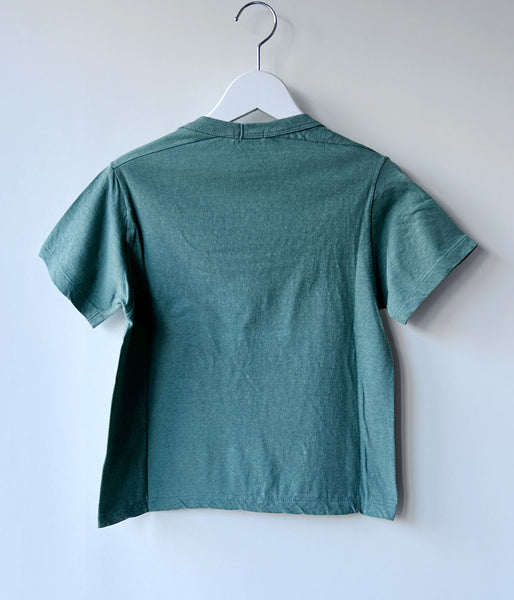 FUMIKA_UCHIDA/TRAPEZOID NECK T-SHIRT(SAGE)