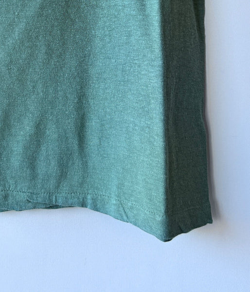 FUMIKA_UCHIDA/TRAPEZOID NECK T-SHIRT(SAGE)
