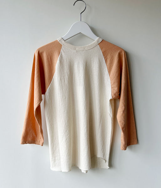 FUMIKA_UCHIDA/RAGLAN T-SHIRT(IVORY/CORAL)