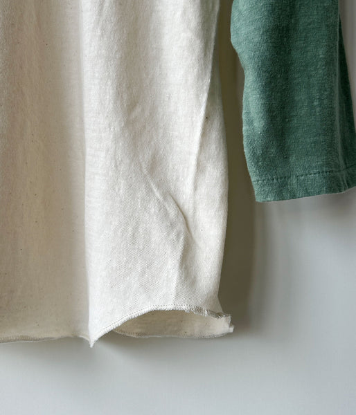 FUMIKA_UCHIDA/RAGLAN T-SHIRT(IVORY/SAGE)