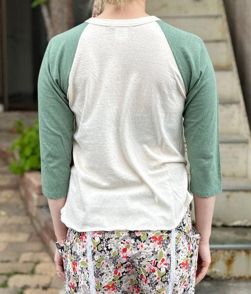 FUMIKA_UCHIDA/RAGLAN T-SHIRT(IVORY/SAGE)