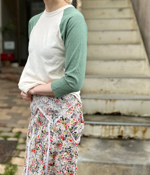 FUMIKA_UCHIDA/RAGLAN T-SHIRT(IVORY/SAGE)
