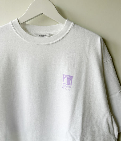 PHEENY/PRINTED S/S TEE"JOURNEY"(WHITE)