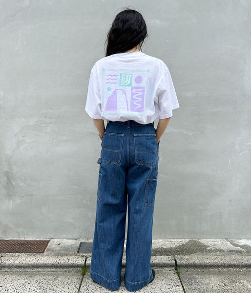 PHEENY/PRINTED S/S TEE"JOURNEY"(WHITE)