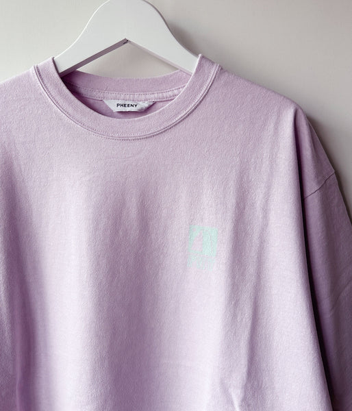 PHEENY/PRINTED S/S TEE"JOURNEY"(LAVENDER)