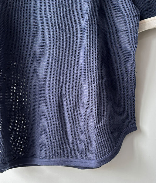 PHEENY/BASKET MESH RINGER TEE(NAVY)