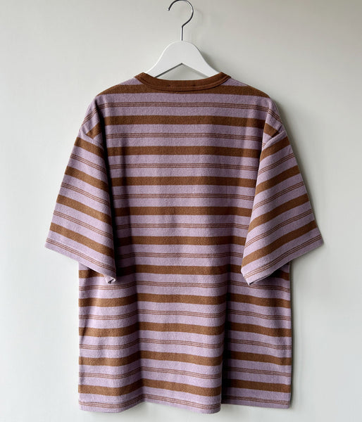 PHEENY/PILE BODER POCKET TEE(LAVENDER)