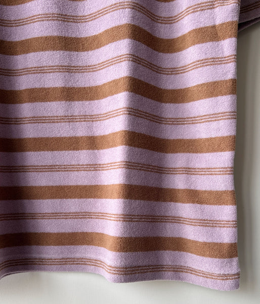 PHEENY/PILE BODER POCKET TEE(LAVENDER)
