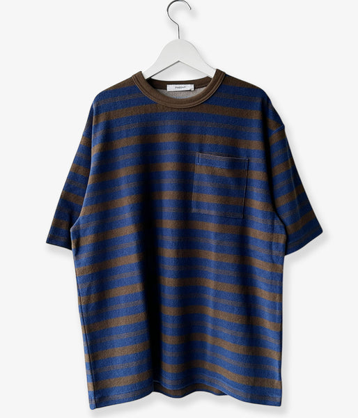 PHEENY/PILE BODER POCKET TEE(NAVY)