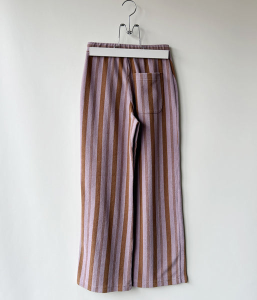 PHEENY/PILE BORDER RELAXED WIDE PANTS(LAVENDER)