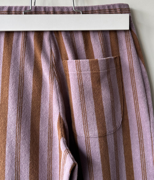 PHEENY/PILE BORDER RELAXED WIDE PANTS(LAVENDER)