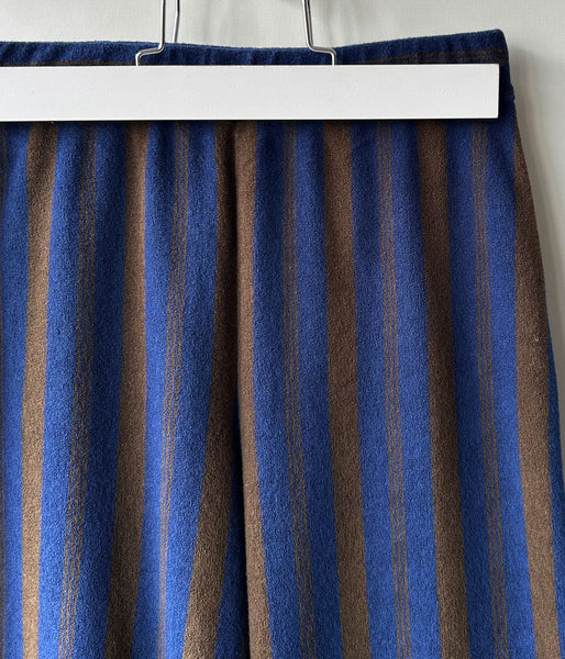 PHEENY/PILE BORDER RELAXED WIDE PANTS(NAVY)