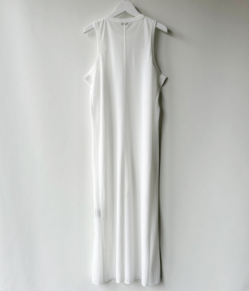PHEENY/SHEER JERSEY AMERICAN SLEEVE DRESS(WHITE)