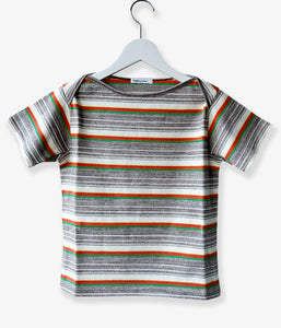 FUMIKA_UCHIDA/GRANDRELLE MULTI STRIPE T-SHIRT(BROWN)