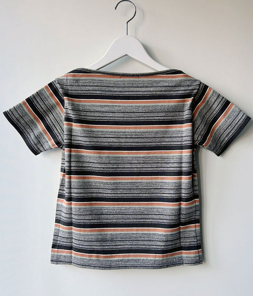 FUMIKA_UCHIDA/GRANDRELLE MULTI STRIPE T-SHIRT(BLACK)