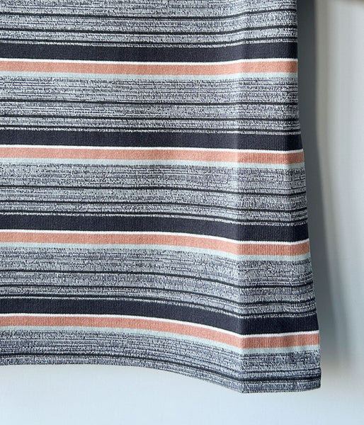 FUMIKA_UCHIDA/GRANDRELLE MULTI STRIPE T-SHIRT(BLACK)