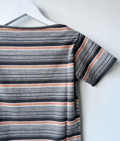 FUMIKA_UCHIDA/GRANDRELLE MULTI STRIPE T-SHIRT(BLACK)