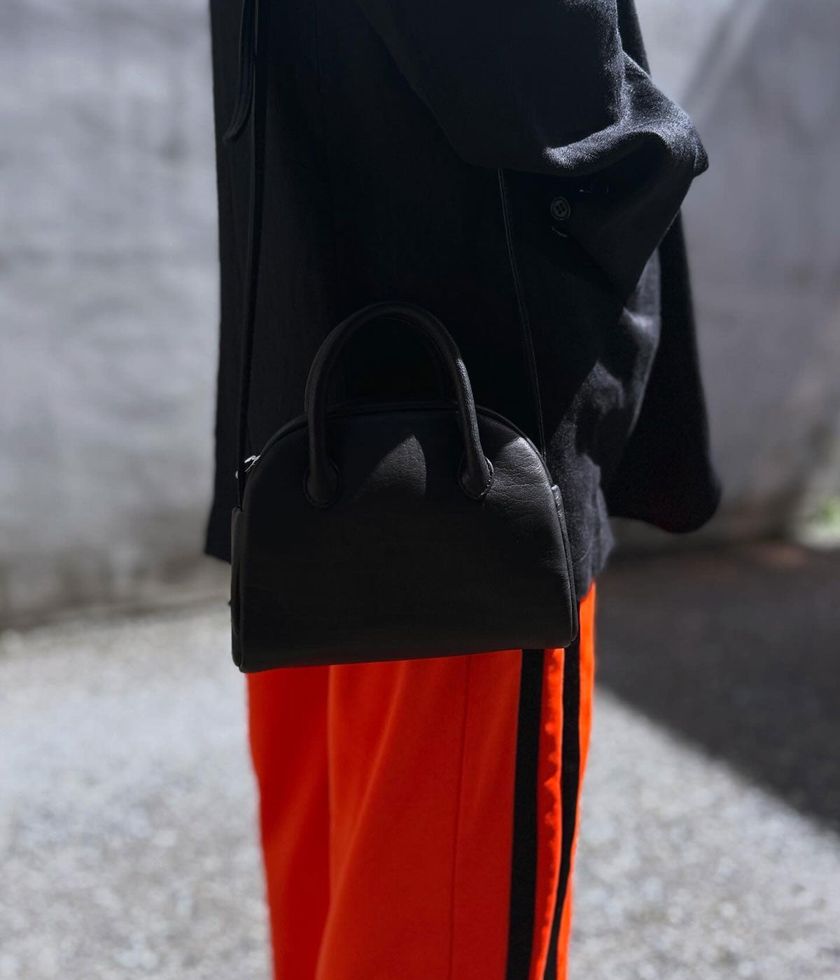 Aeta/DEER LEATHER BOSTON MINI+SHOULDER(BLACK)