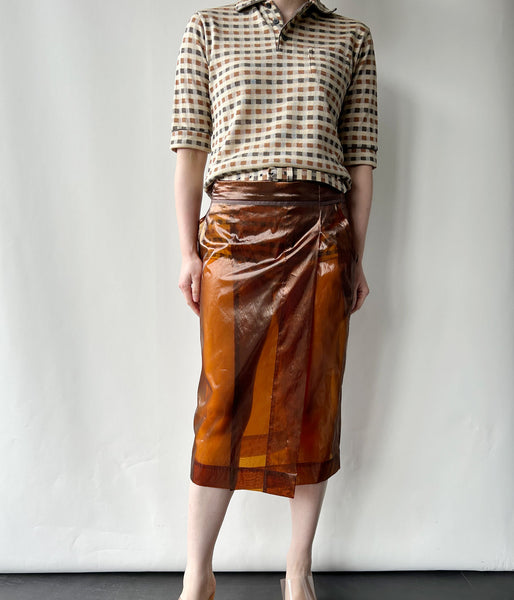 FUMIKA_UCHIDA/PLAID JERSEY SHORTS(CREAM)