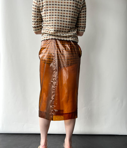 FUMIKA_UCHIDA/PLAID JERSEY SHORTS(CREAM)