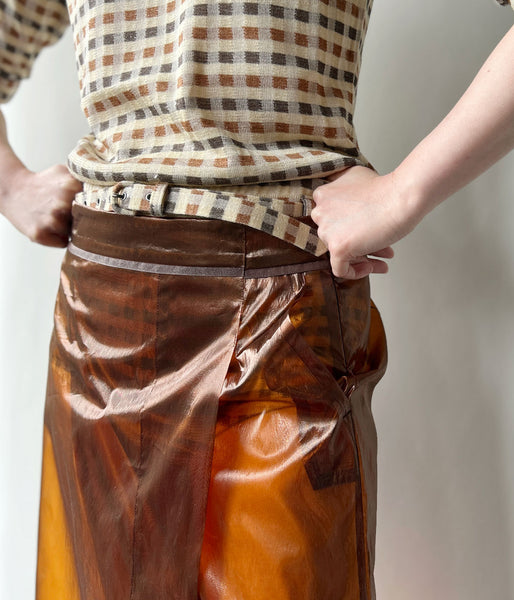 FUMIKA_UCHIDA/PLAID JERSEY SHORTS(CREAM)