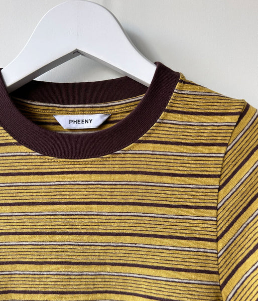 PHEENY/MULTI-BORDER BABY TEE(YELLOW)