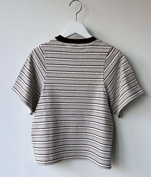 PHEENY/MULTI-BORDER BABY TEE(IVORY)