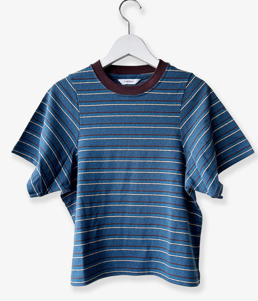 PHEENY/MULTI-BORDER BABY TEE(BLUE)