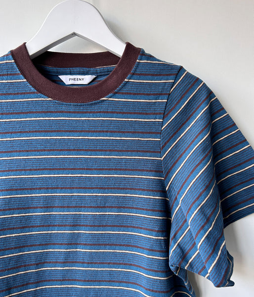 PHEENY/MULTI-BORDER BABY TEE(BLUE)