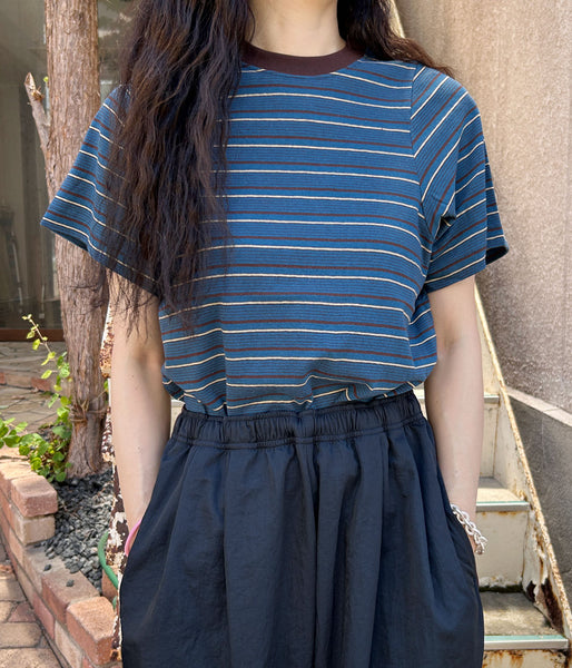 PHEENY/MULTI-BORDER BABY TEE(BLUE)